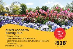 3D2N Canberra Family Fun Self Drive 