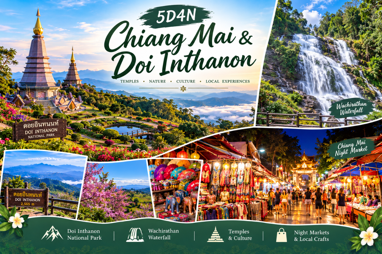 5D4N Chiangmai & Doi Inthanon National Park