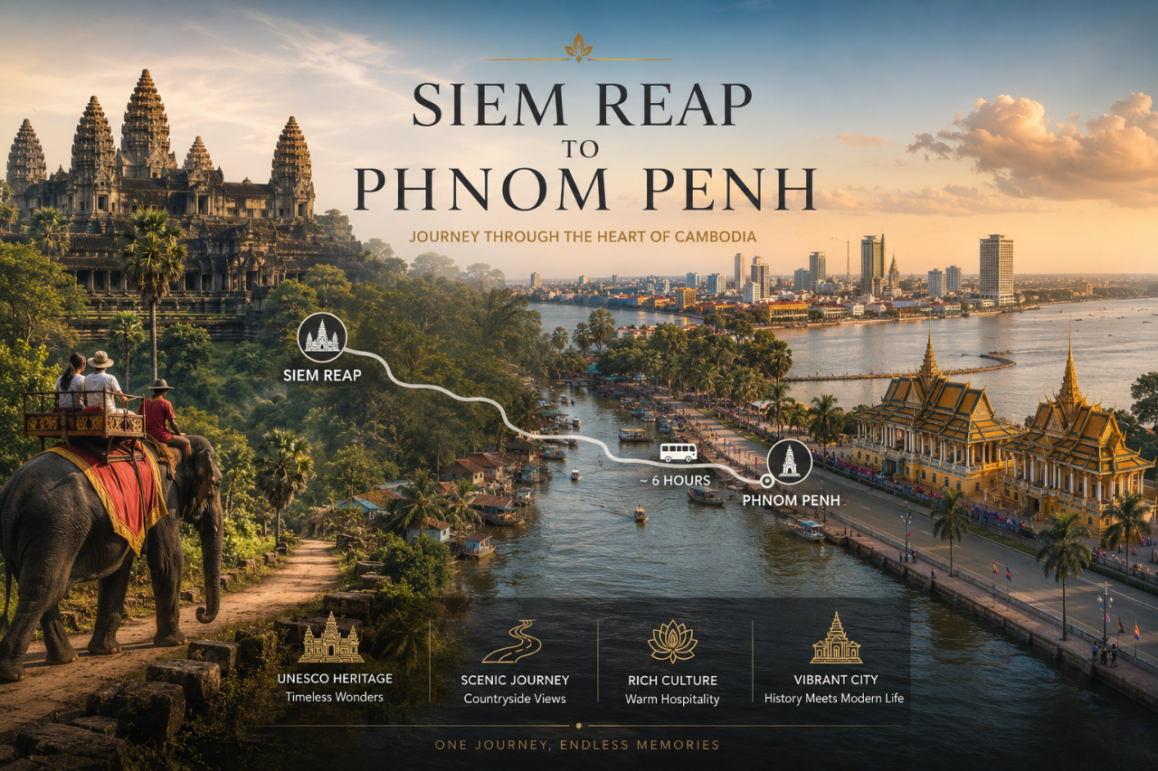5D4N Experience Cambodia - Siem Reap to Phnom Penh (Private)