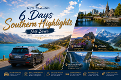 6D5N New Zealand Southern Highlights (Self Drive)
