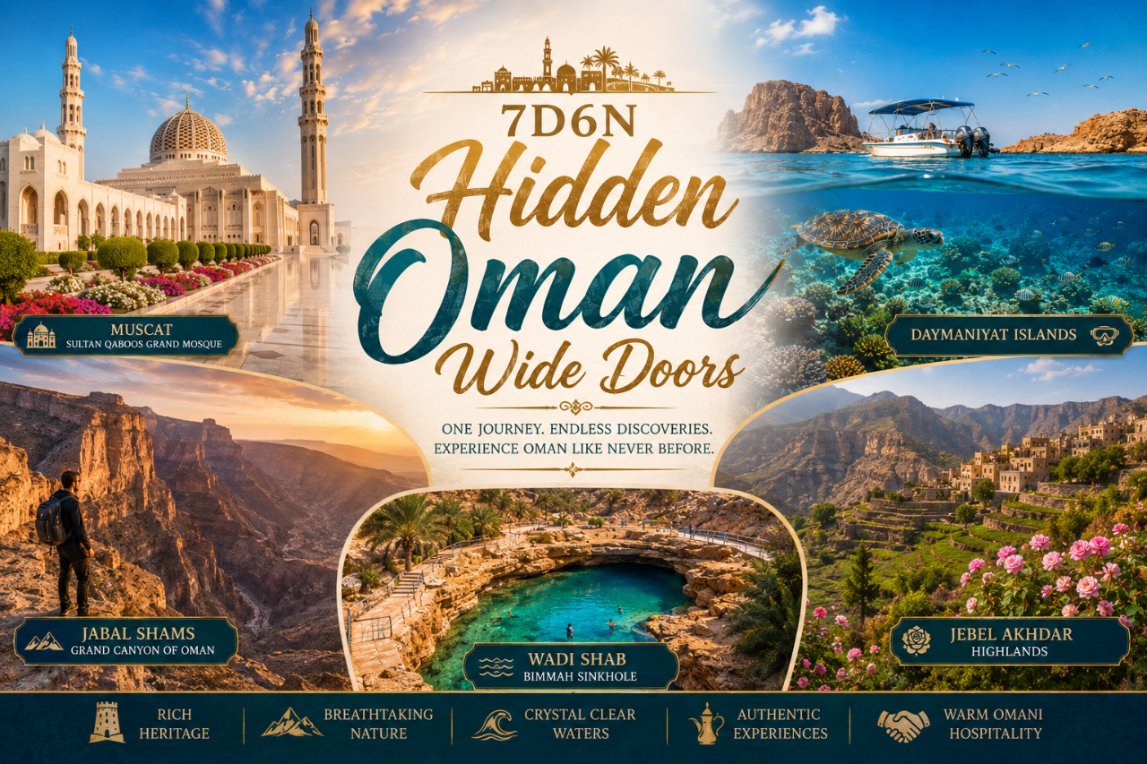 7D6N Hidden Oman Wide Doors
