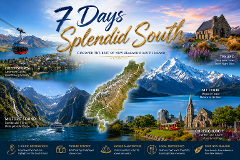 7D6N New Zealand Splendid South (Seat-In Coach Tour)