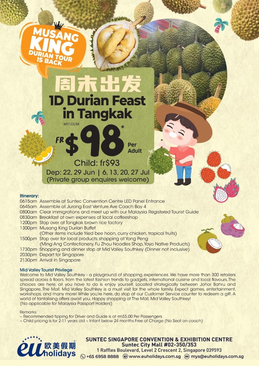 ONE DAY MUSANG KING DURIAN FEAST IN TANGKAK