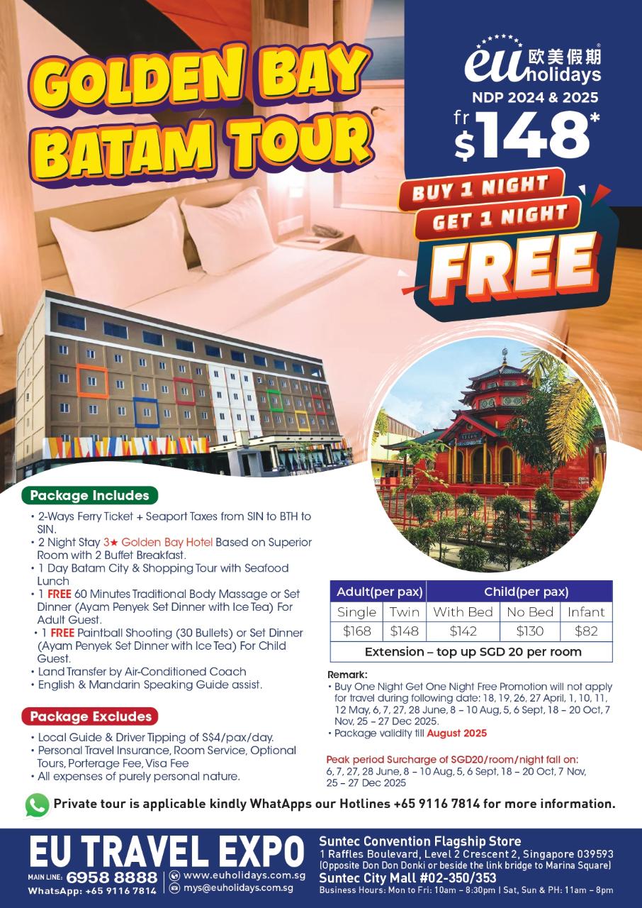 GOLDEN BAY SHORT GATEWAY ( BUY 1NIGHT FREE 1NIGHT )