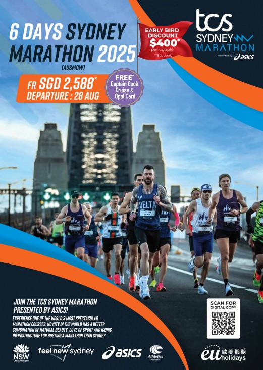 6D4N RUN SYDNEY MARATHON - 28 AUG 2025 