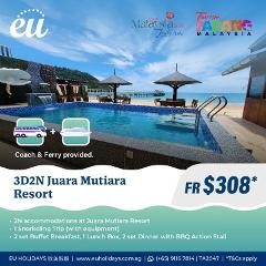 3 DAYS 2 NIGHTS JUARA MUTIARA RESORT FULL BOARD PACKAGE   ~ COACH & FERRY 