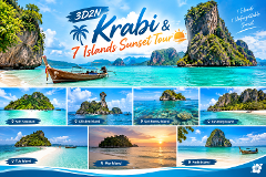 3D2N Krabi & 7 Islands Sunset Tour