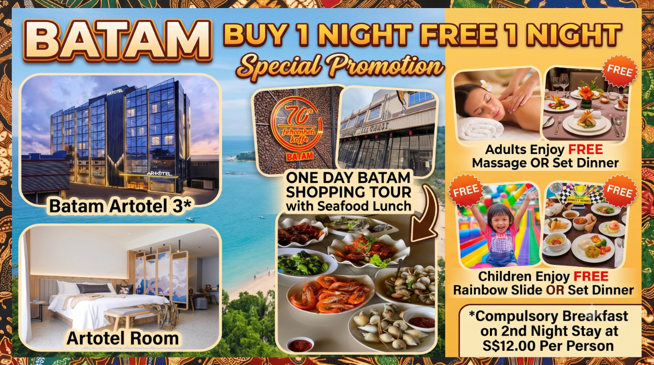 Artotel Hotel Nagoya Batam Buy 1 Night Free 1 Night Promotion