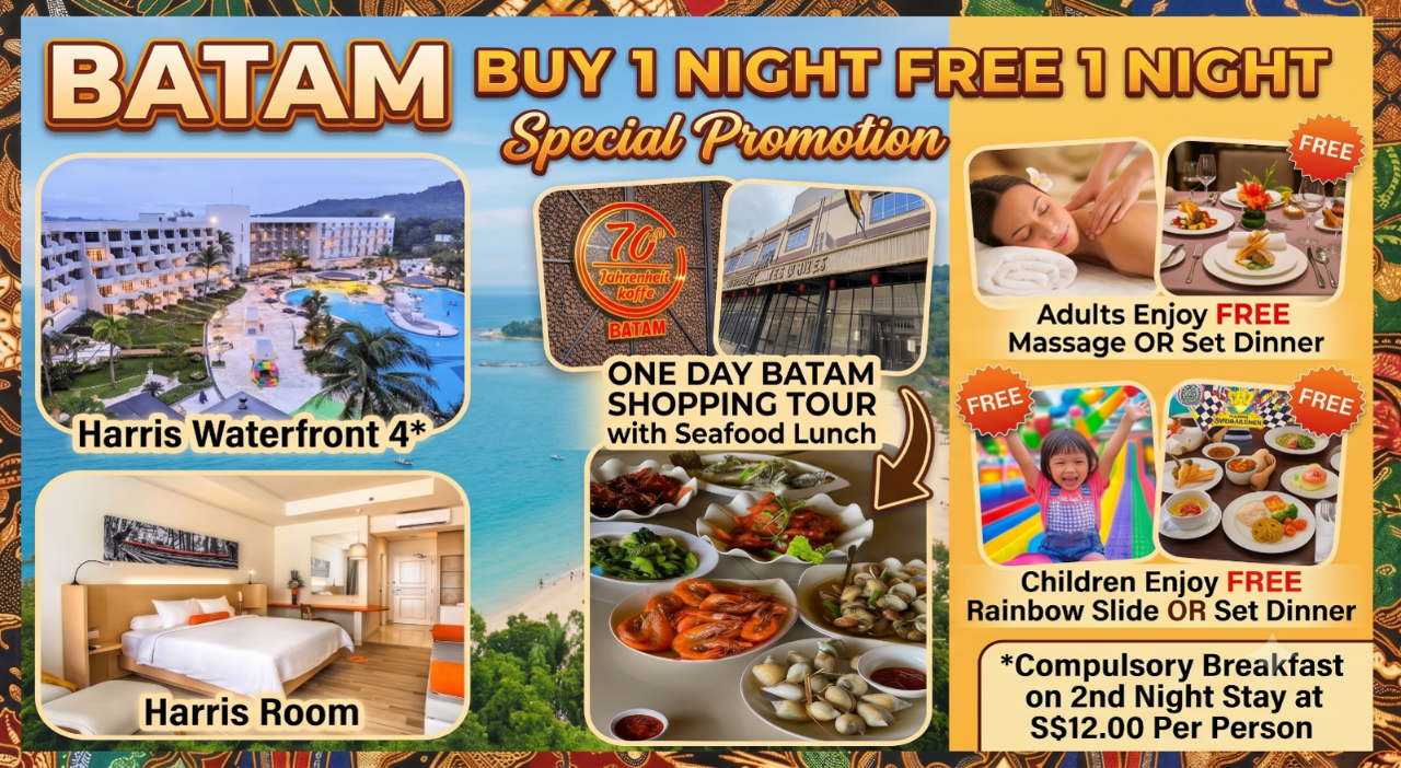 Harris Waterfront Batam Buy 1 Night Free 1 Night Promotion