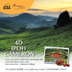 4D IPOH + CAMERON HIGHLANDS TOUR ( Feb, Mar, Apr)