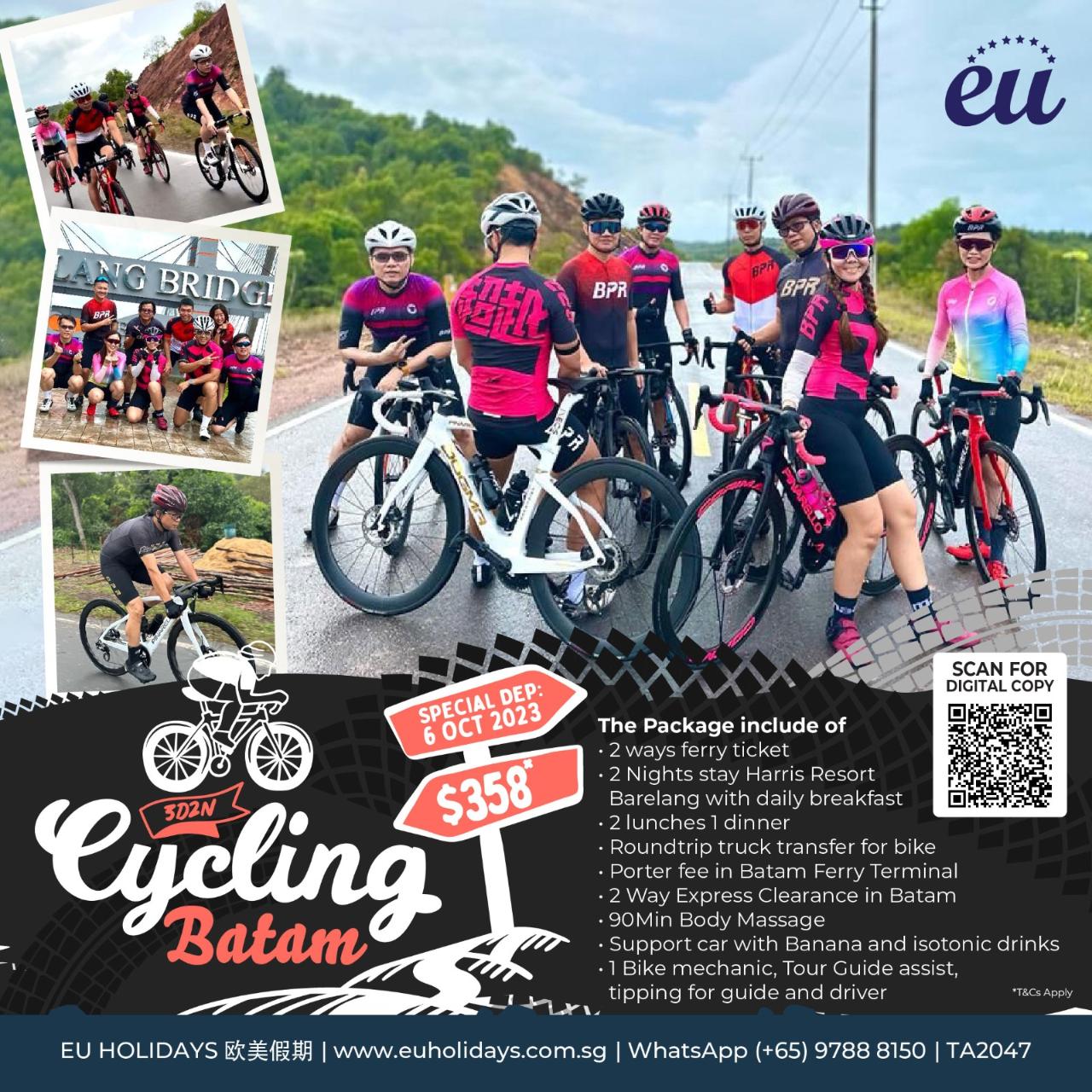 3 Days 2 Nights Batam Cycling Special Departure 6 Oct