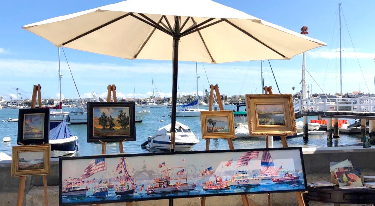 Balboa Island Artwalk with Narrated Newport Harbor Cruise (Coastal Pickups)