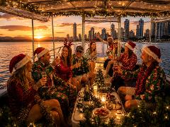 Runaway Bay Sunset and Christmas Lights Cruise - 2 hours. 