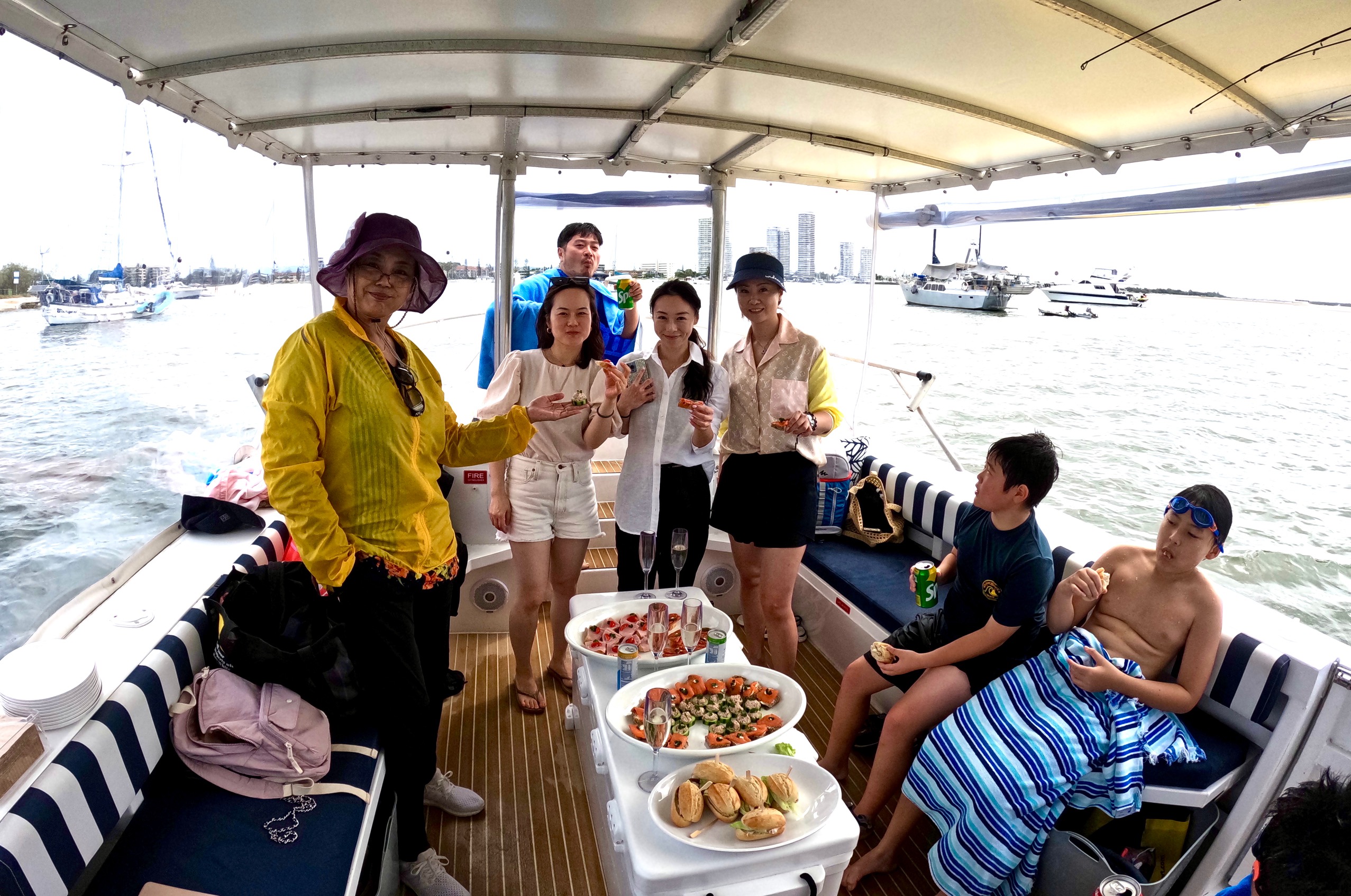 'Day Out on the Water' 5 hour PRIVATE LUNCH CHARTER - Pickup from Runaway Bay.