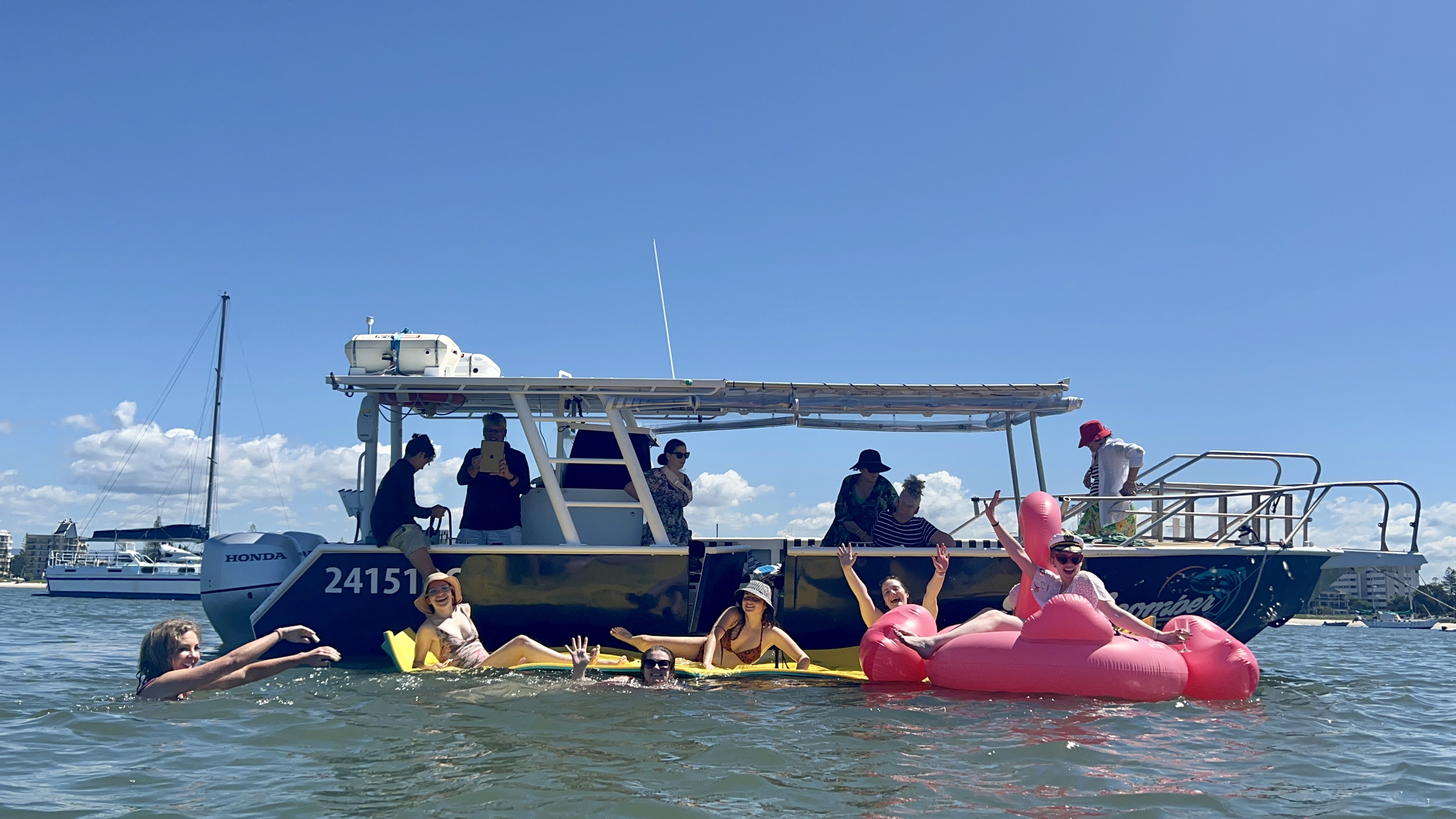 'Day Out on the Water' 5 hour PRIVATE LUNCH CHARTER - Pickup from Runaway Bay.