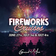 FIREWORKS & Sunset Dolphin Cruise
