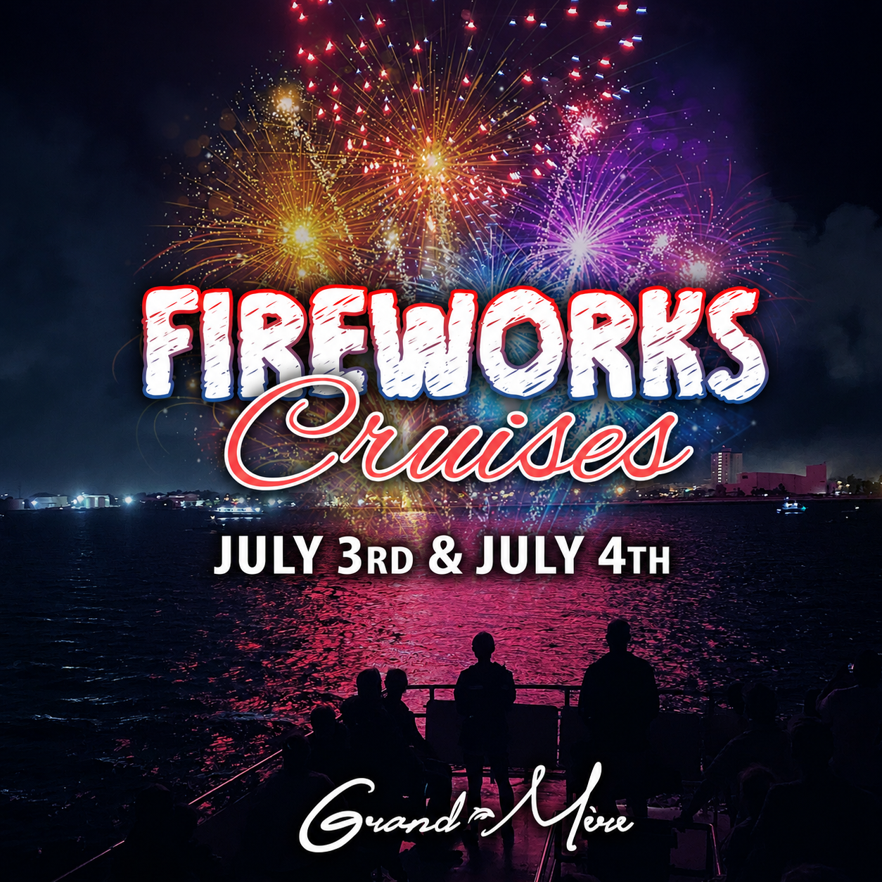 July 3rd Papa Joe's FIREWORKS & Sunset Dolphin Cruise- 2026