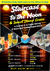 BROOME | STAIRCASE TO THE MOON & SUNSET DINNER CRUISE 