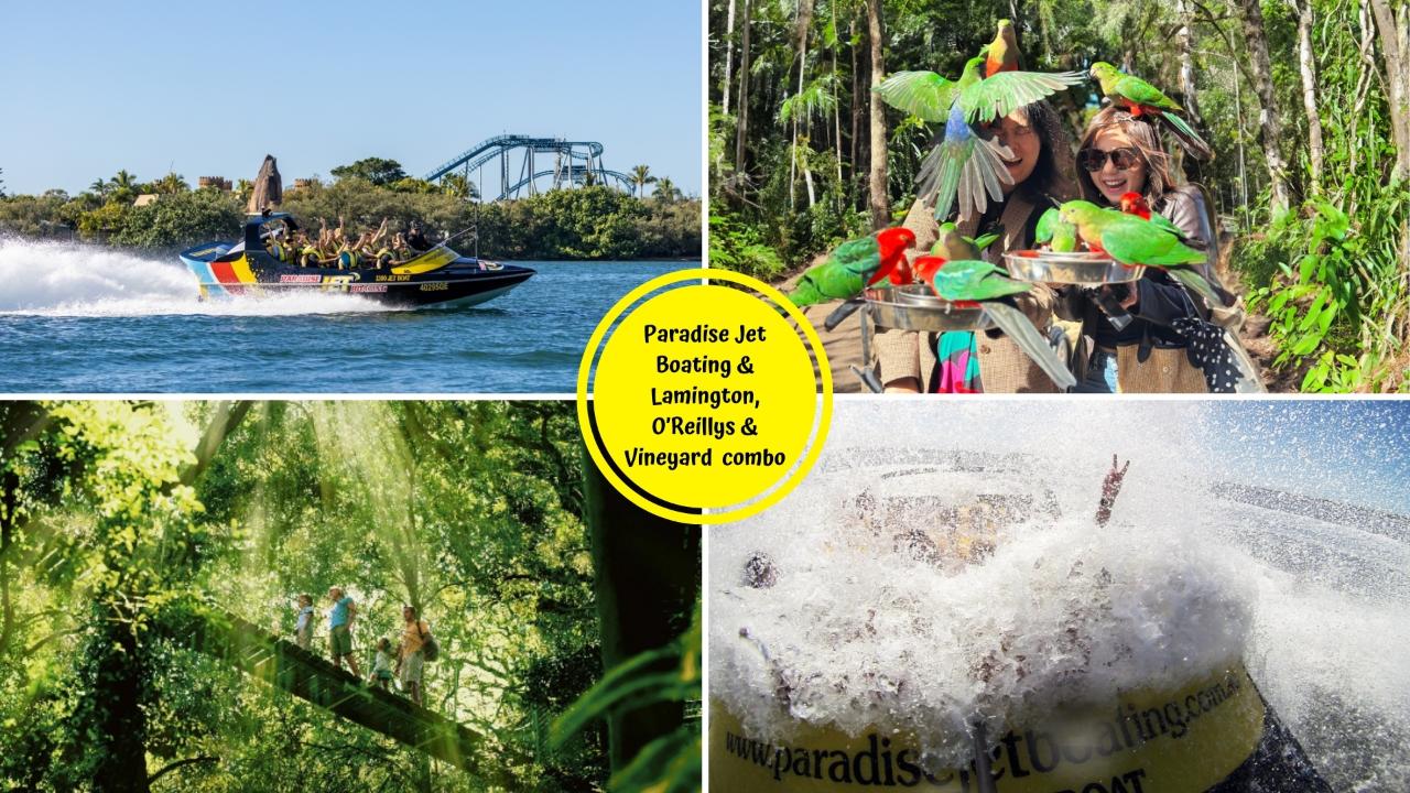 Lamington National Park, O'Reillys & Vineyard + Jet Boating Combo