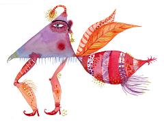 Zinia King - Workshop -  Watercolour Monster Mash (Suitable for Years 3-7)