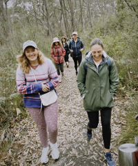 Kindred: Women’s guided day hike of the Willunga Basin Trail from Maslin’s to McLaren Vale, Fleurieu Peninsula.