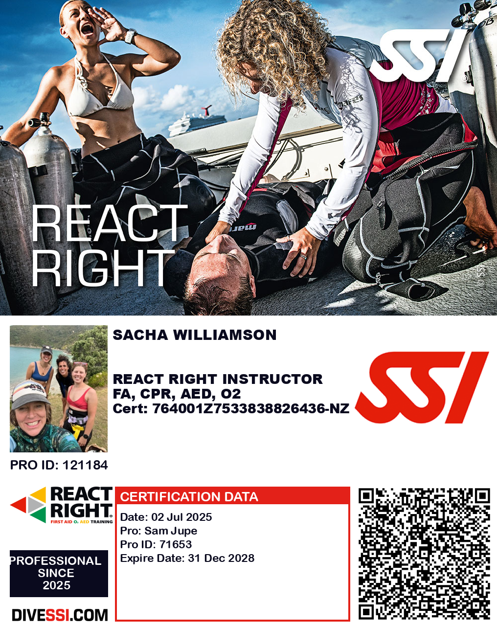 React Right First Aid + Emergency O2