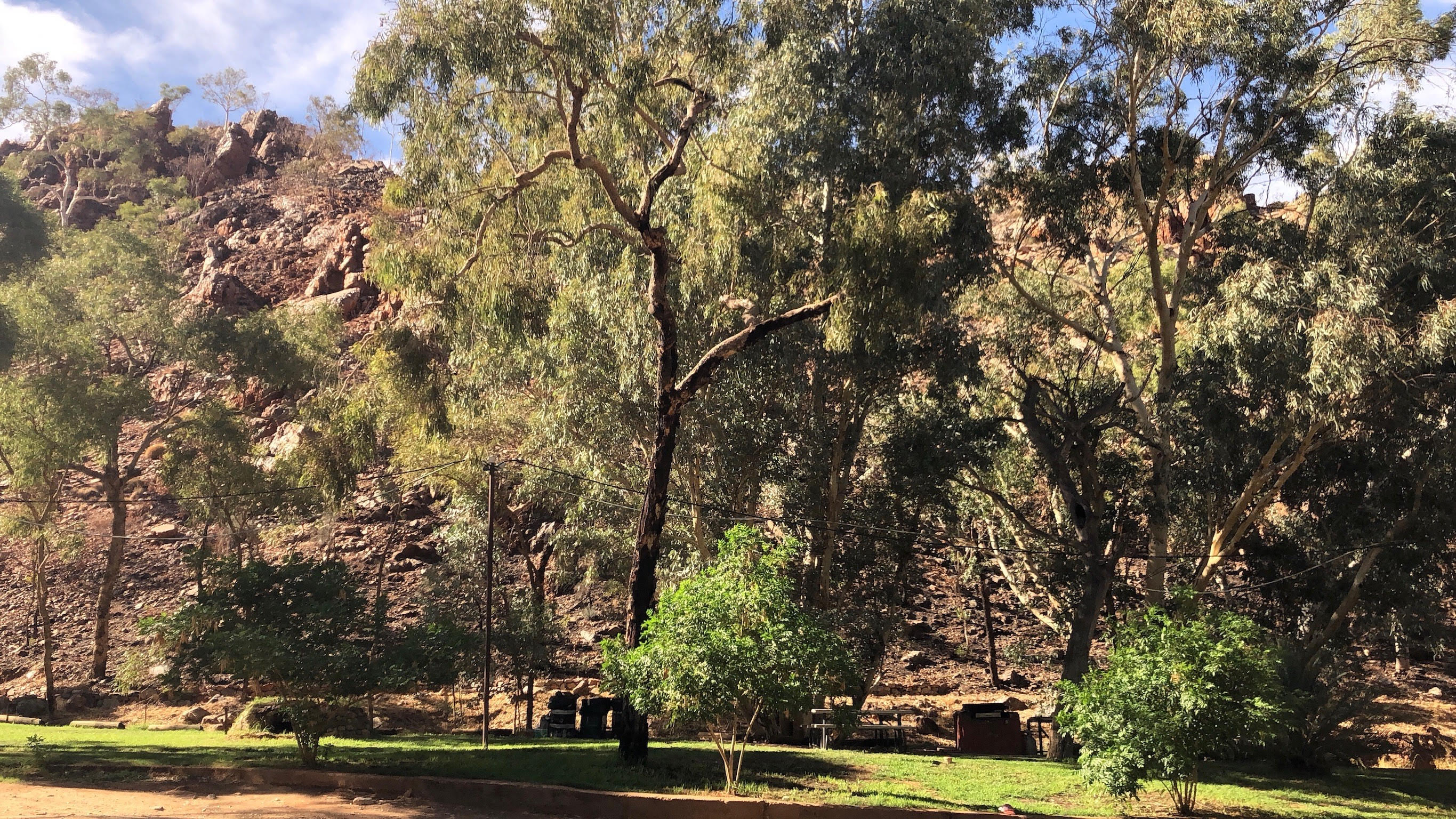 Unpowered camp site Standley Chasm Reservations
