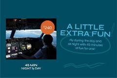 'Night & Day' 45 Minute Experience - 737 Flight Simulator