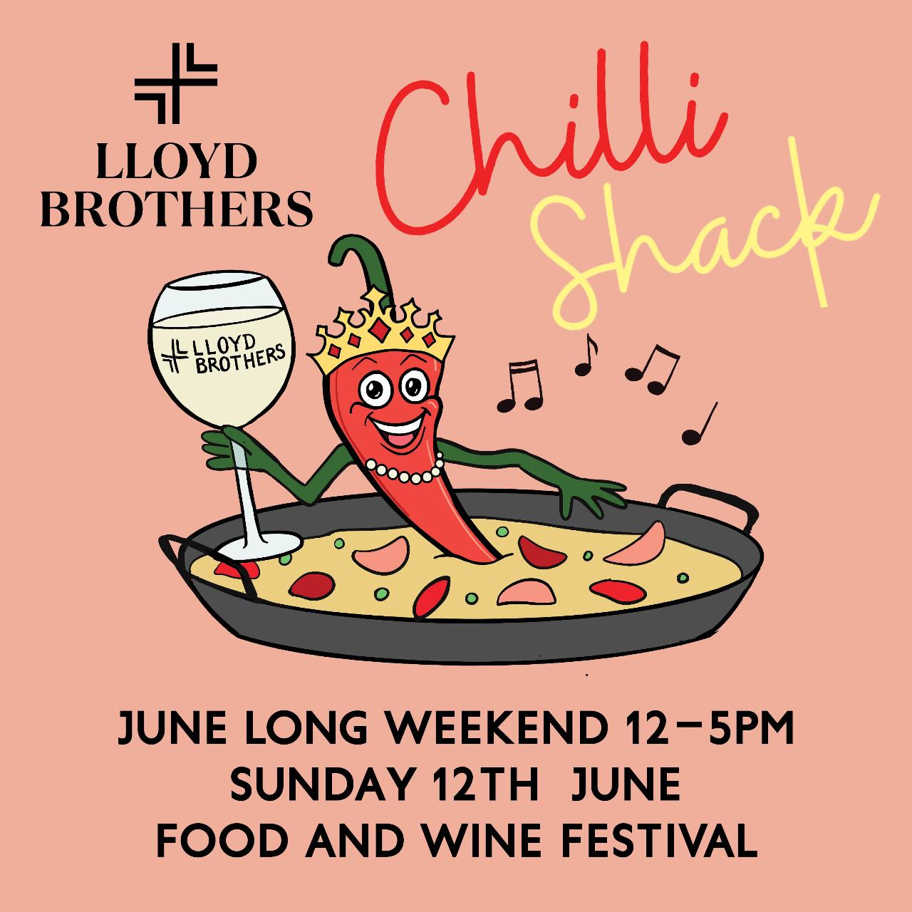 Chilli Shack at Lloyd Brothers Sunday 12th June 