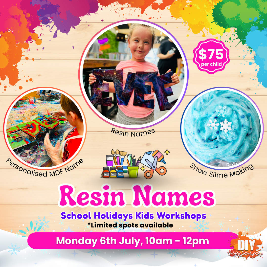 Personalised Resin Names & Slime Making
