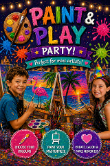 Paint & Play Kids Birthday Parties!