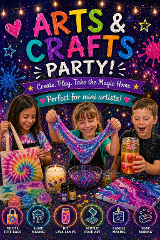 Art & Craft Kids Birthday Parties