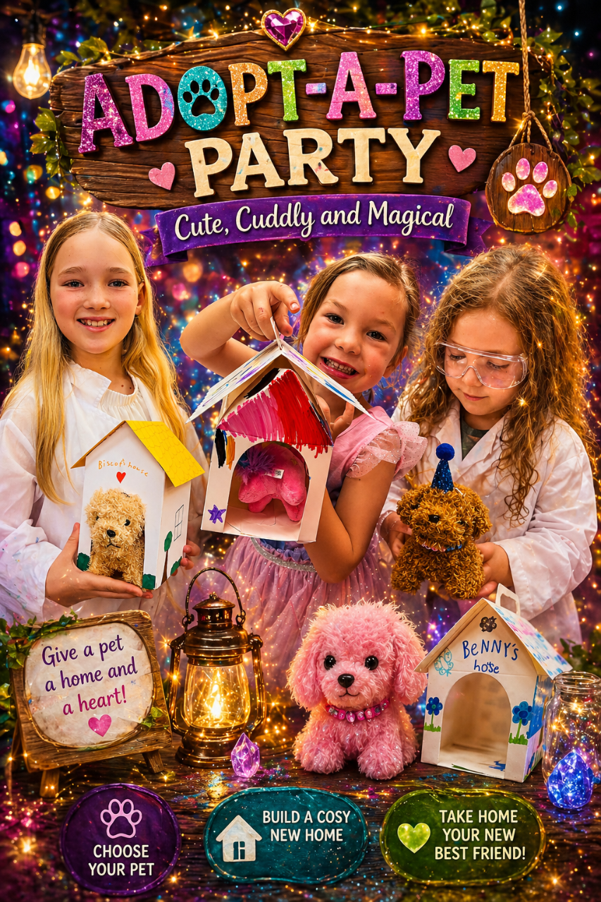 Adopt A Pet Kids Birthday Party: Create & Cuddle