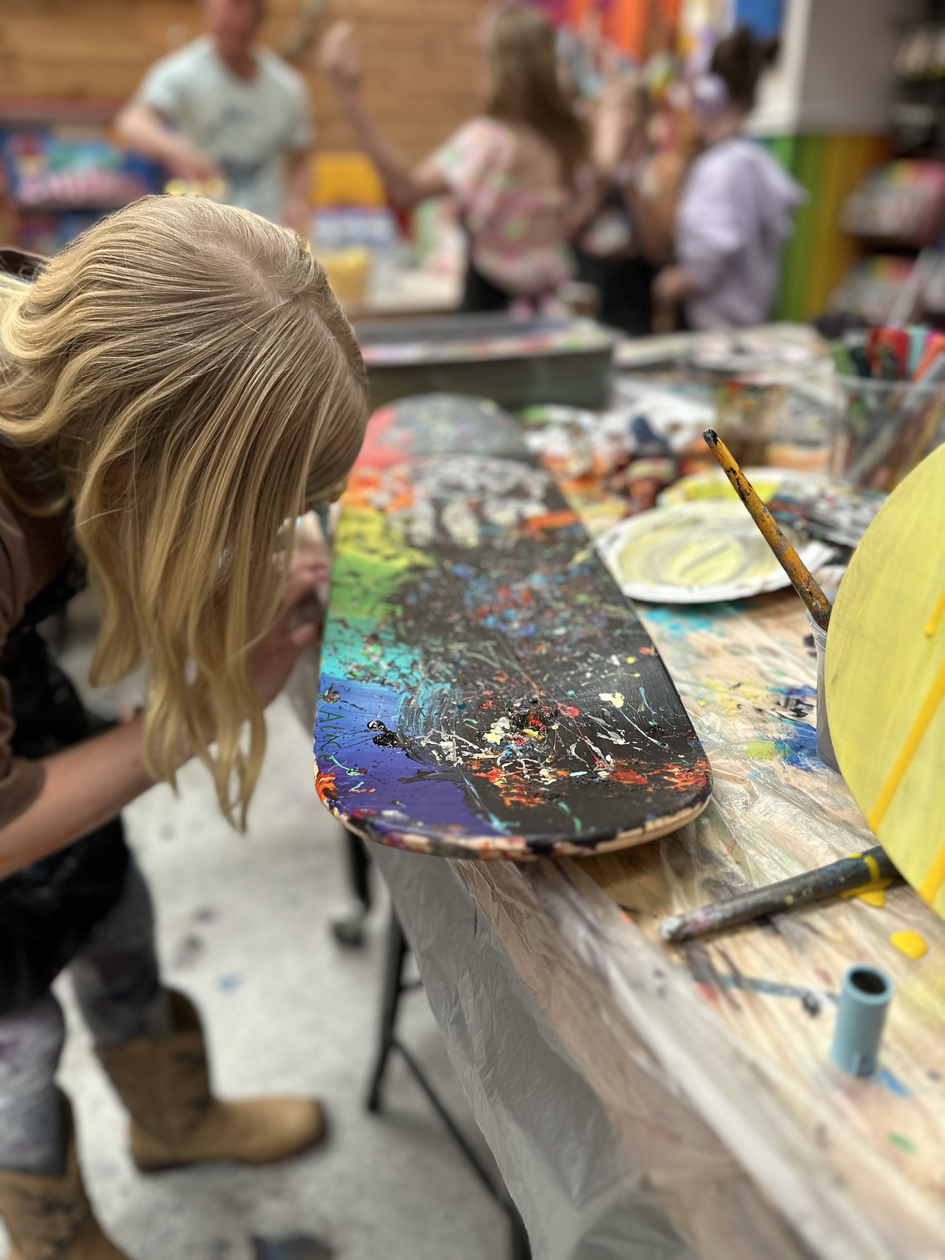 School Holiday 2hr Workshops - Paint their Own Skateboard Deck