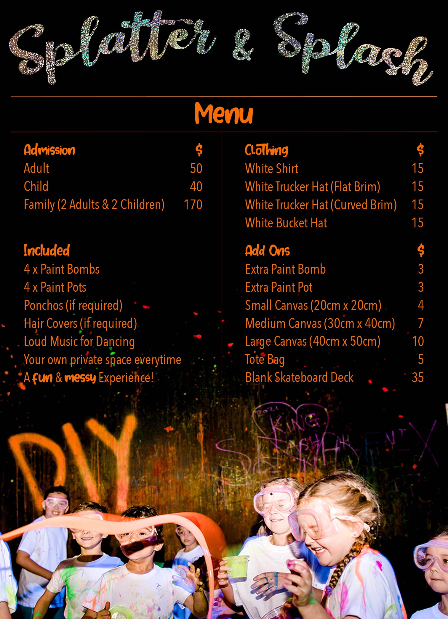 Kids Splatter & Splash Party