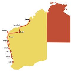 Perth to Broome Overland (in French)