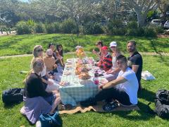 Luxurious pop up picnic at Fitzroy Gardens, Melbourne
