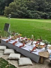 Luxurious pop up picnic at Main Beach, Byron Bay