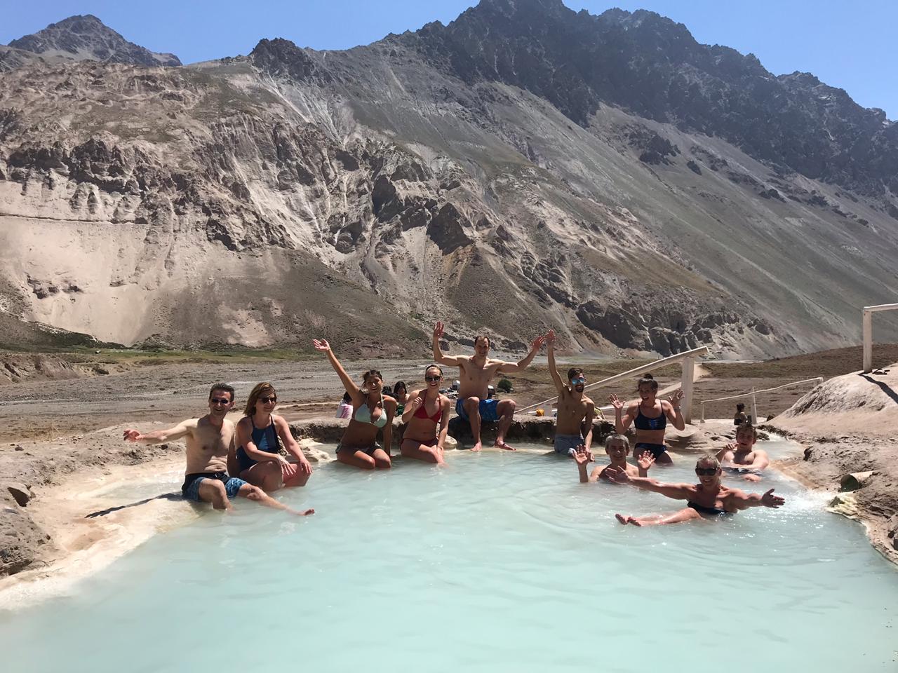 Volcano & Hot Springs 4K - Cajón del Maipo from Santiago 