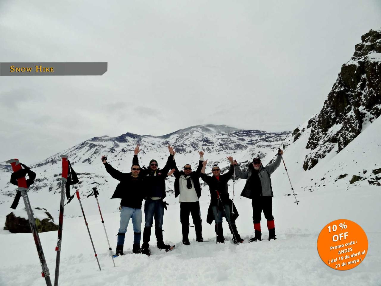 SNOW HIKE 6K- Raquetas de nieve/Snowshoeing in Cajón del Maipo from Santiago 10% OFF (Code ANDES) 100 USD!!!!