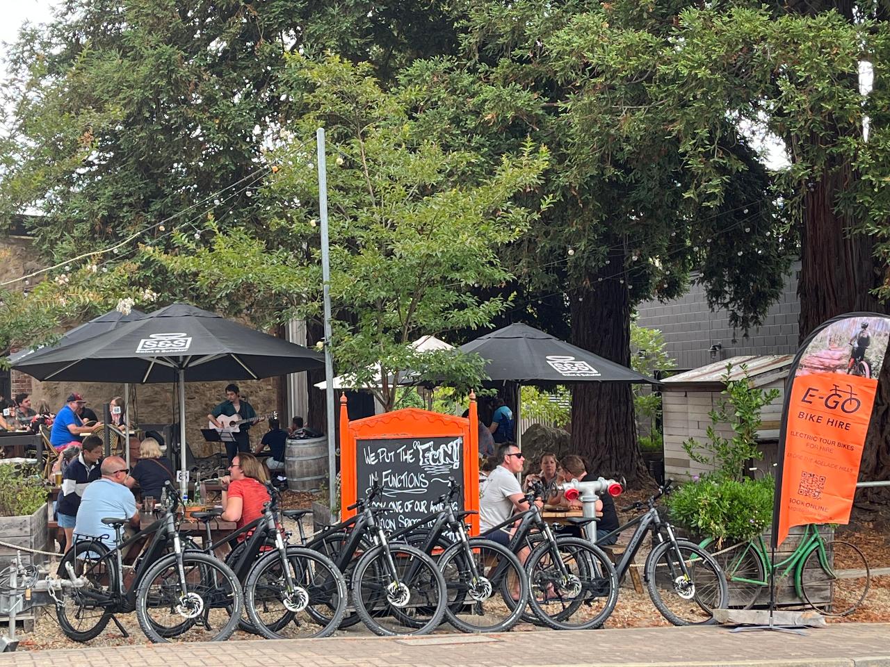 Full-Day Adelaide Hills e-Bike Hire from Uraidla Hotel & Republic Bakery