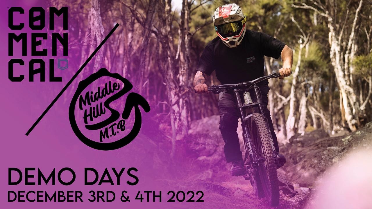 Commencal / Middle Hill MTB Demo Days 3rd & 4th Dec 2022