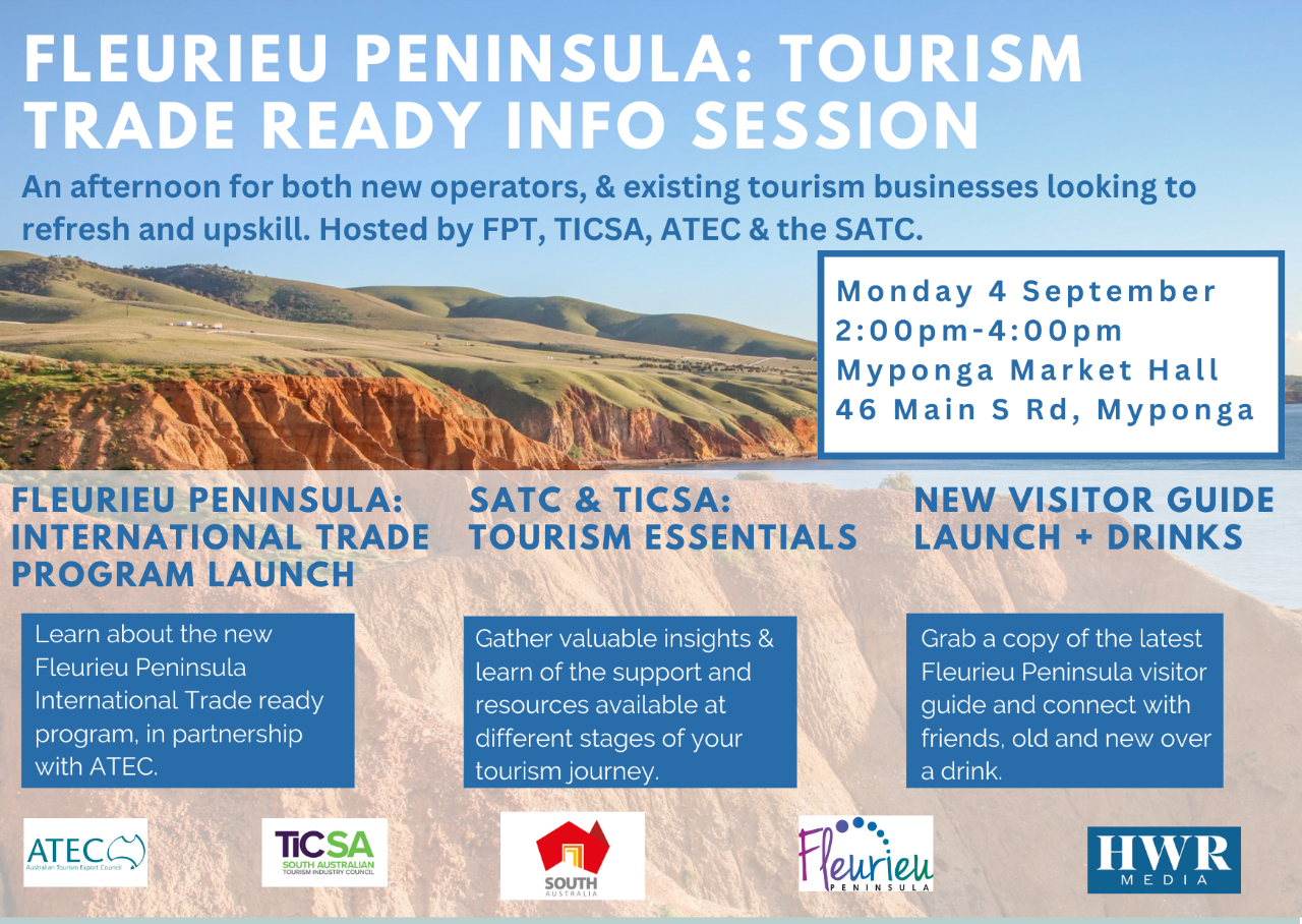 Leveraging international tourism opportunities on the Fleurieu Peninsula