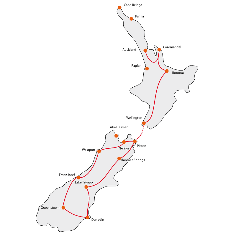 Combo Tour North & South Island