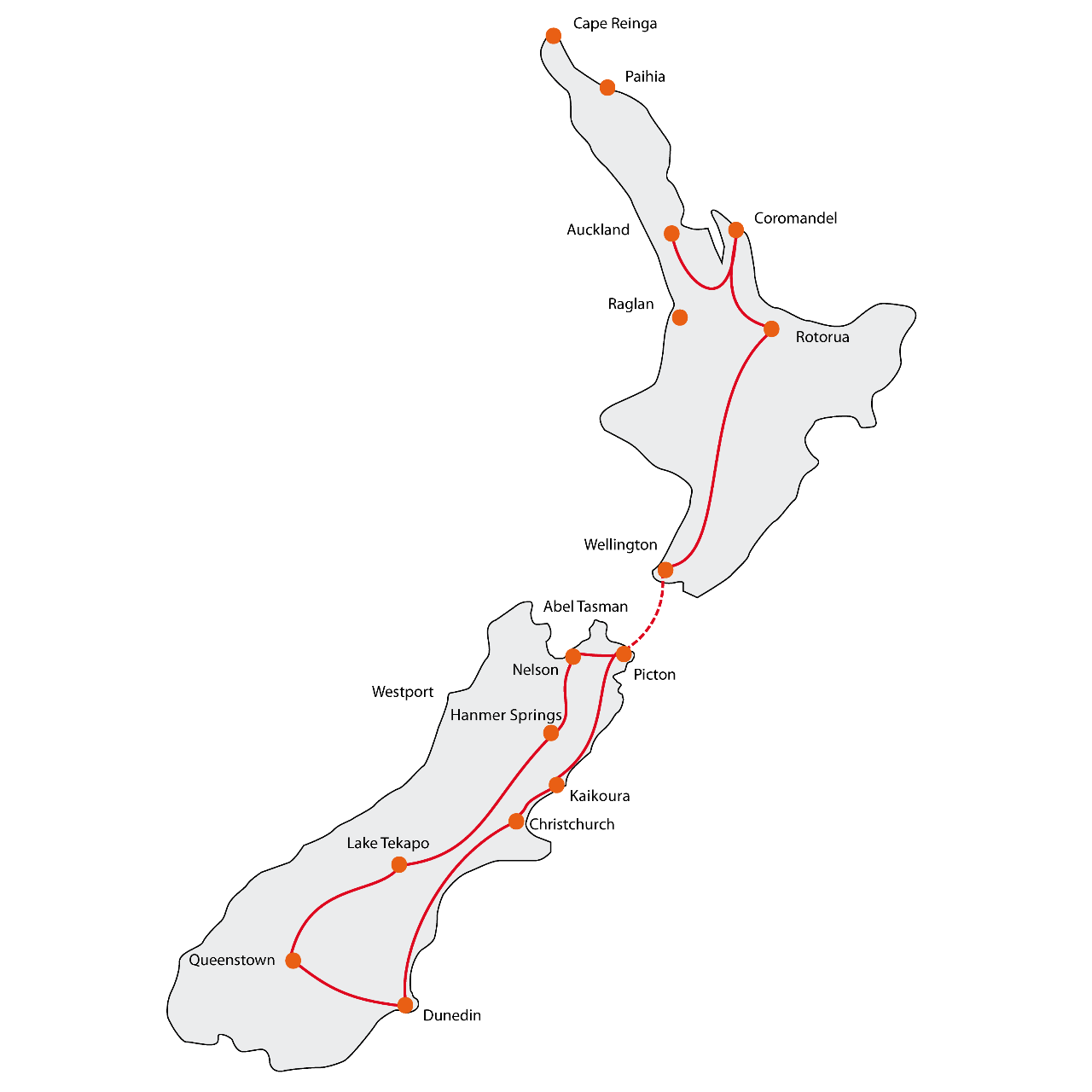 Combo Tour North & South Island - December/January