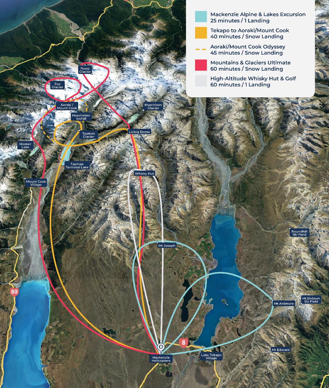 Mackenzie And Lakes Alpine Excursion Mackenzie Helicopters Limited 