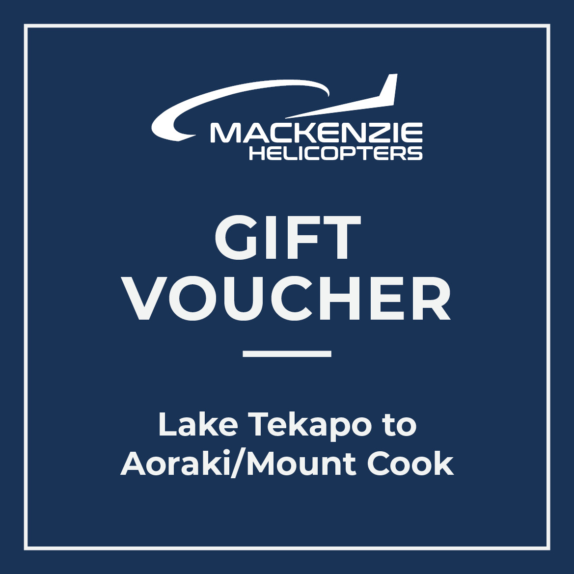 Lake Tekapo to Aoraki/Mt Cook Gift Voucher