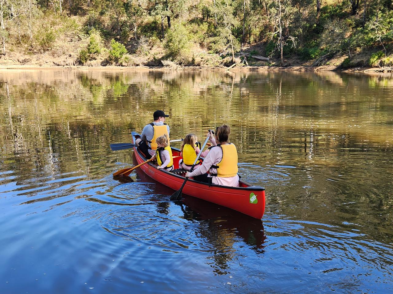 Group Canoe Hire at Bendeela Recreation Area