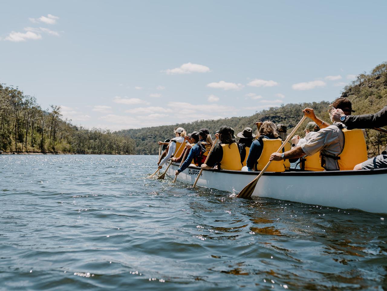 Guided Big Canoe Picnic at Party Beach Tour