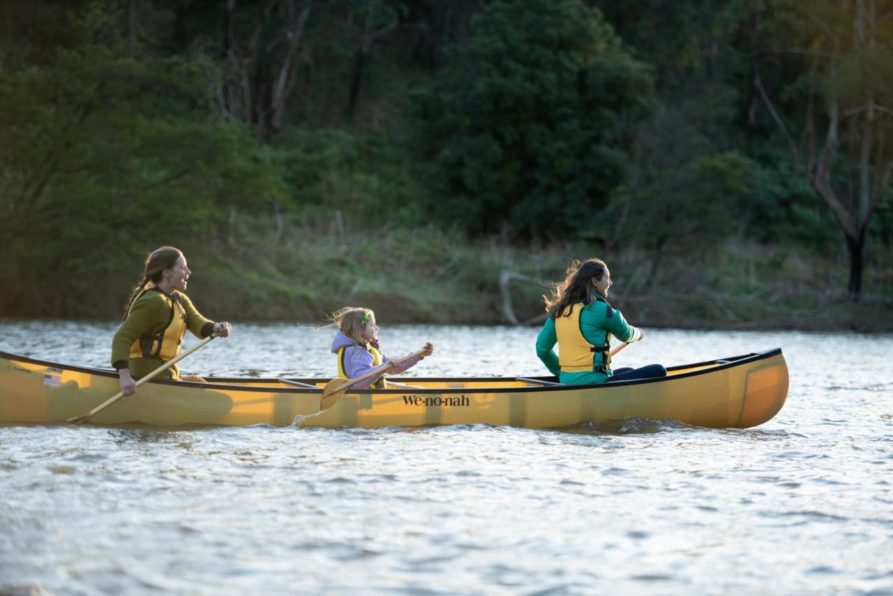 Mothers and Daughters Shoalhaven Gorge Guided Canoe Camp